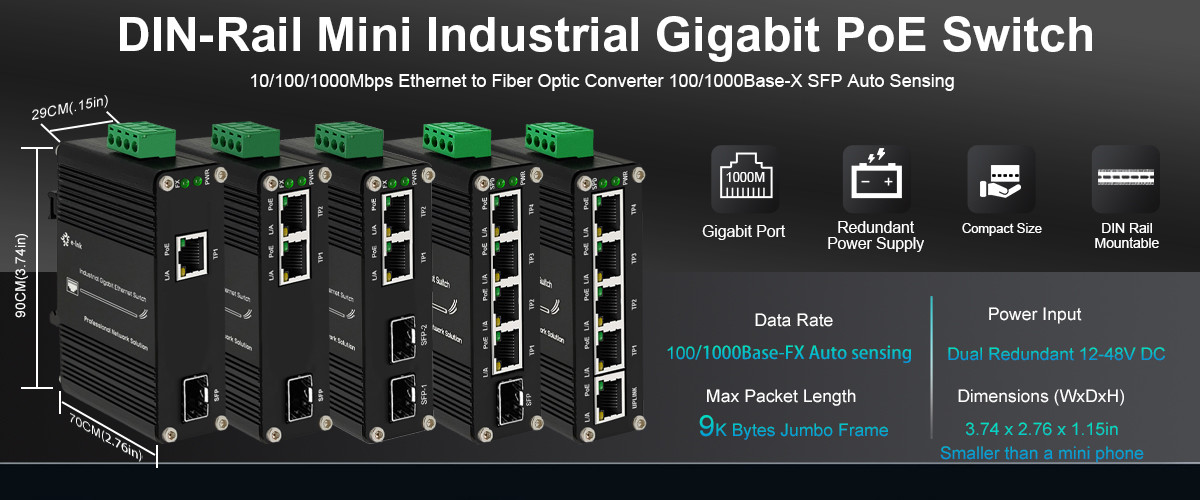 Qualität Industrieller PoE-Schalter Fabrik