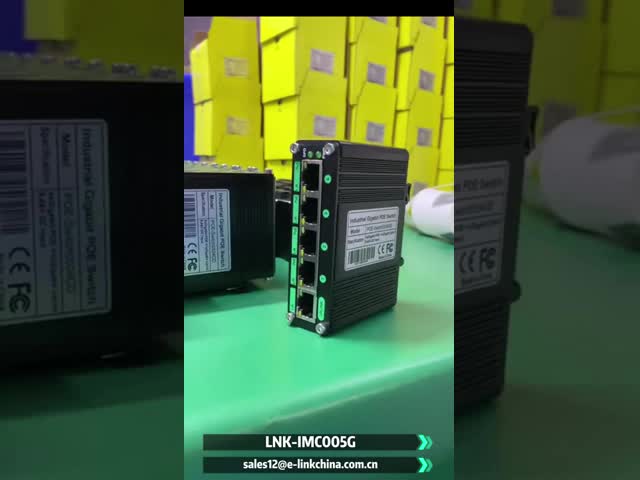 Mini Industrial 5-Port Gigabit Ethernet Switch mit 5-Port 10/100/1000BASE-T RJ45 mit automatischer MDI/MDI-X-Funktion