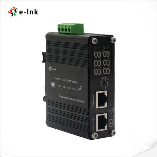 Latest company news about E-link startet industriellen Gigabit 802.3bt PoE++ Splitter mit LED-Anzeige und einstellbarer Ausgangsspannung