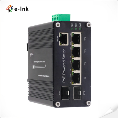 Industrieller PoE trieb Hafen 10 100 des Ethernet-Schalter-5 1000T + 2 Hafen 100 1000X SFP an