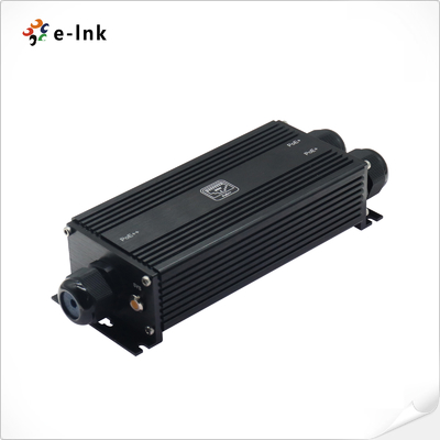 IP67 Wasserdichter industrieller Gigabit PoE Extender (1 x Eingang 2 x Ausgang)