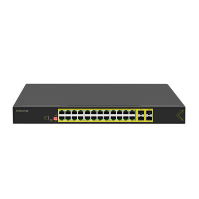 L2+ Managed Rackmount 24-Port 10/100/1000T 802.3at PoE + 4-Port 1000X SFP PoE Switch