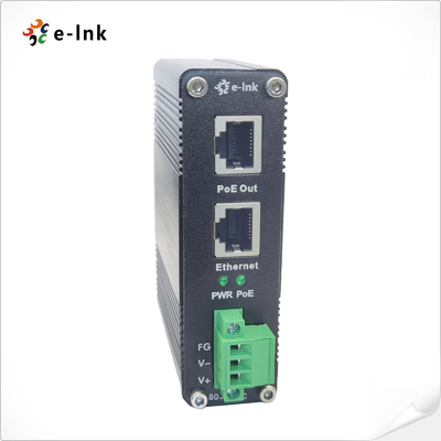80~320V DC Stromeingang Industrieller Gigabit PoE+ Injektor