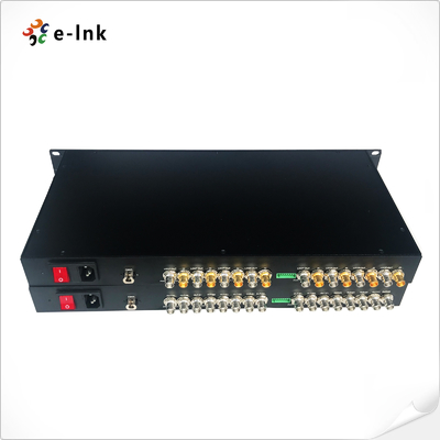 1U Rack-montierbar 8-Kanal SD/HD/3G-SDI über Single Fiber CWDM unkomprimierter Extender