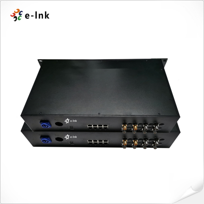 8Ch Gigabit PoE + 6Ch Vorwärts 3G-SDI + 2Ch Rückwärts 3G-SDI Glasfaserverlängerer