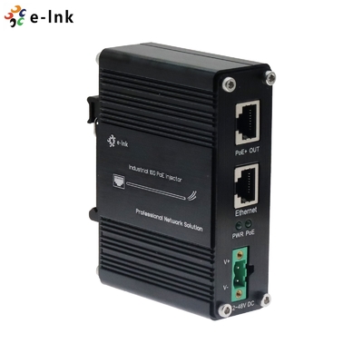 12~48V Gleichstromstrom-Eingang Industrie 10G PoE+-Injektor