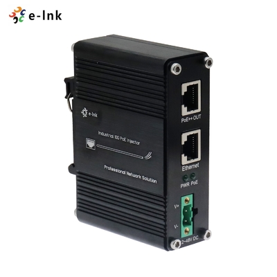 12 ~ 48 V Gleichstromstrom-Eingang Industrie 10G 60W PoE-Injektor