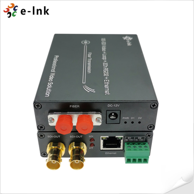8Ch Gigabit PoE + 6Ch Vorwärts 3G-SDI + 2Ch Rückwärts 3G-SDI Glasfaserverlängerer