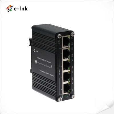 Industrial 1-Port 802.3at PoE+ zu 4-Port 802.3af/at Gigabit PoE Extender