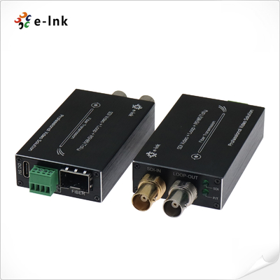 Mini-Typ 3G-SDI-zu-Faser-Konverter mit Tally & Reverse RS485
