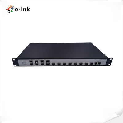 Nicht verwalteter 16-Port-Switch 100Base-FX SFP + 2-10/100/1000-TX