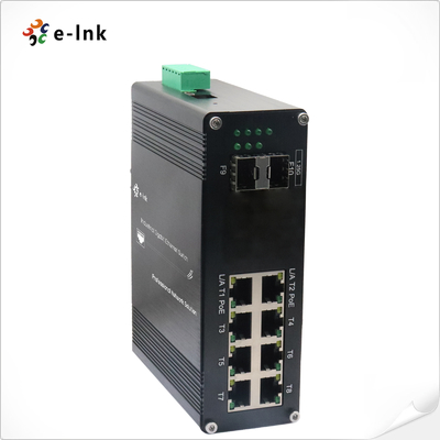Industrie L2+ 8-Port 10/100/1000T + 2-Port 1000X SFP verwalteter Ethernet-Switch