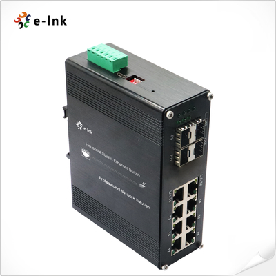 Industrie L2+ 8-Port 10/100/1000T + 4-Port 1000X SFP verwalteter Ethernet-Switch