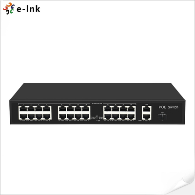 24*10/100M PoE + 2*10/100/1000M Uplink RJ45 + 1*1000M Uplink SFP Ethernet-Switch