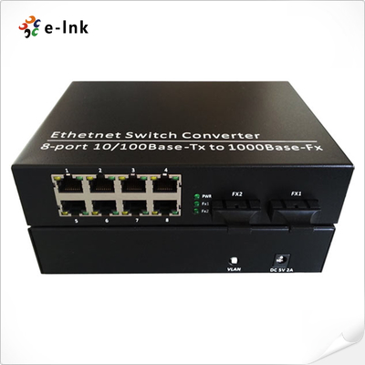 10/100/1000M 8-TX + 2-FX Port-Fiber-Switch