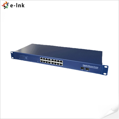 16-Port 10/100/1000M Gigabit-Switch mit 2 SFP-Slots