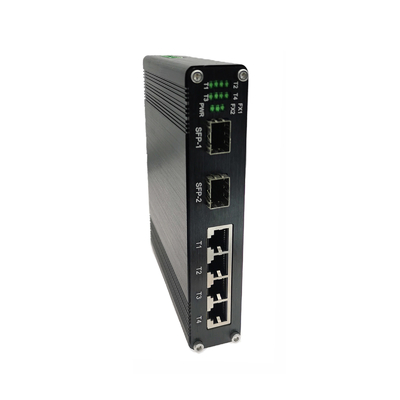 Industrie-Ethernet-Switch mit 4 Ports 10/100/1000Base-T + 2 Ports 1000BASE-X