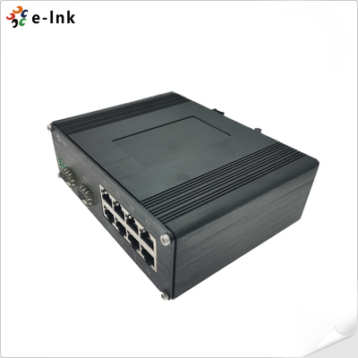Industrie-Ethernet-Switch mit 8 Port 10/100/1000T 802.3bt PoE + 2-Port 100/1000BASE-X