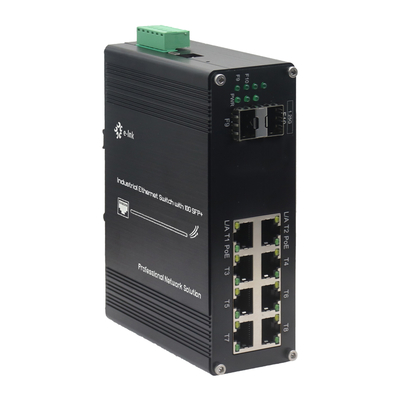 Industrie L2+ 8-Port 10/100/1000T 802.3at PoE + 2-Port 1000X SFP verwalteter Ethernet-Switch