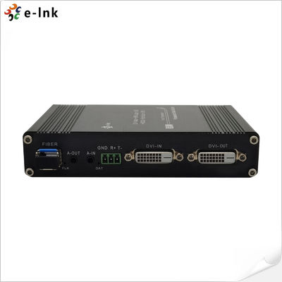 1Ch 1080P Bidi DVI + 1Ch Bidi RS232 + 1Ch Bidi Stereo Audio + GPIO über Glasfaser Extender