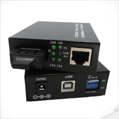 USB-gespeister 10/100Base-TX-zu-100Base-FX-Ethernet-Medienkonverter
