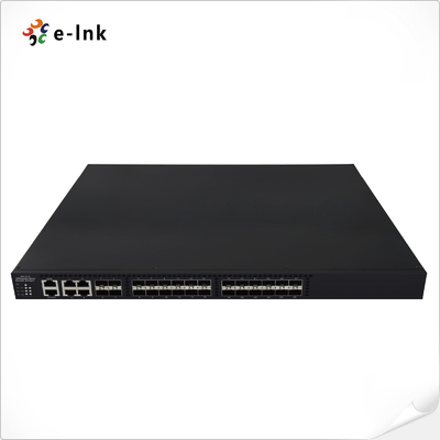 24 10Gbps SFP+-Anschlüsse + 4 10/100/1000Mbps TP/SFP-Combo-Anschlüsse Managed Ethernet Fiber Switch
