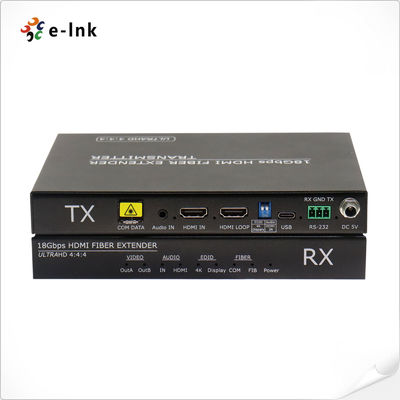 4K@60Hz 4:44 Nicht komprimierte Glasfaserverlängerer für Audio-Video
