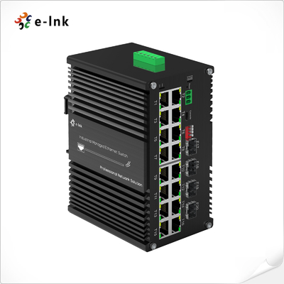 Industrie L2+ 16-Port 10/100/1000T + 4-Port 1000X SFP verwalteter Ethernet-Switch