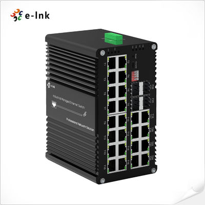 Industrie L2+ 24-Port 10/100/1000T 802.3at PoE + 4-Port 1000X SFP verwalteter Ethernet-Switch