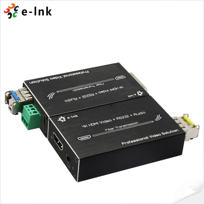 Mini 4K HDMI Fiber Extender mit RS232 und externem Audio