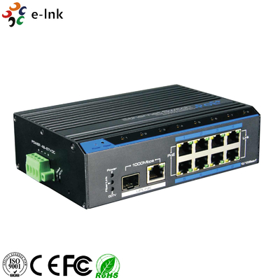 Industrieller schneller Ethernet-Schalter 8 Häfen PoE (250M)