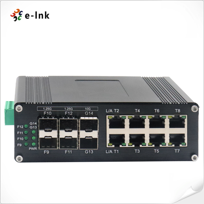 Industrie L2+ 8-Port 10/100/1000T + 4-Port 1G SFP + 2-Port 10G SFP+ verwalteter Ethernet-Switch