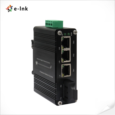 Mini Industrial 3-Port 10/100/1000T + 1-Port 1000X SC Gigabit Ethernet-Switch