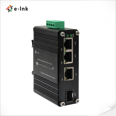 Mini Industrial 3-Port 10/100/1000T + 1-Port 100/1000X SFP Gigabit Ethernet-Switch