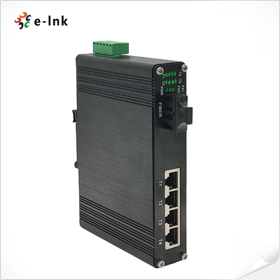 Industrie-Ethernet-Switch mit 4 Port 10/100Base-TX + 1 Port 100BASE-FX