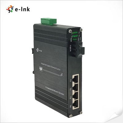 Industrie-Ethernet-Switch mit 4 Ports 10/100/1000T 802.3bt PoE + 1-Port 100/1000BASE-X