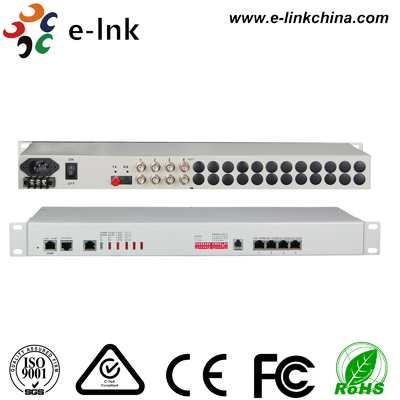 4E1+4GE+Telefon+SNMP Glasfaser-Multiplexer