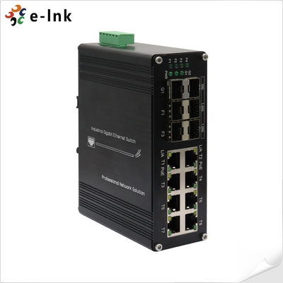 Industrielle 8-Port 10/100/1000T 802.3at PoE + 6-Port 1000X SFP Ethernet-Switch