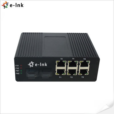 quality Industrie-Ethernet-Switch mit 6 Porten 10/100Base-T + 2 Porten 100BASE-FX factory