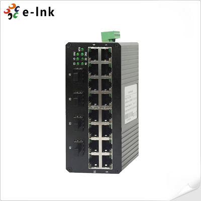 16-Port 10/100Base-T + 4-Port 1000Base SFP Industrie-Ethernet-Schalter