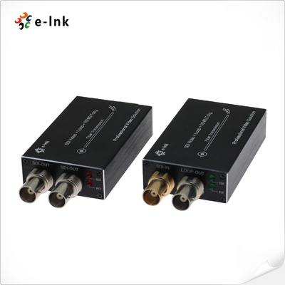 Mini-Typ HD-SDI-zu-Faser-Konverter mit Tally & Reverse RS485
