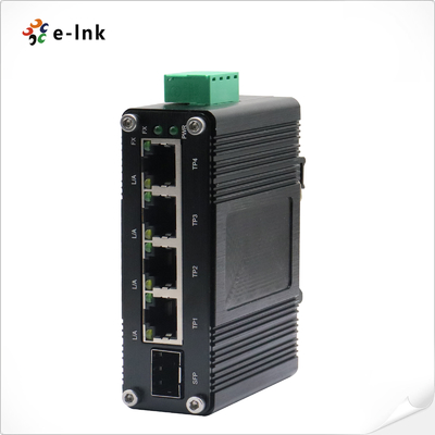 Mini Industrial 4-Port 10/100/1000T + 1-Port 100/1000X SFP Gigabit Ethernet-Switch