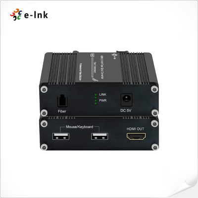 Mini 4K/60Hz HDMI 2.0 KVM USB über OM4 Glasfaser-Extender Video-Sender