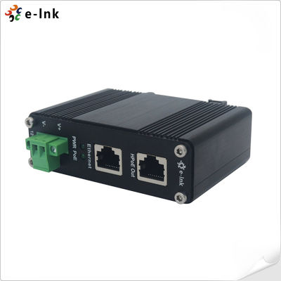 12~48V DC-Stromeingang Industrieller Gigabit 60W PoE-Injektor unterstützt 10/100/1000Base-TX