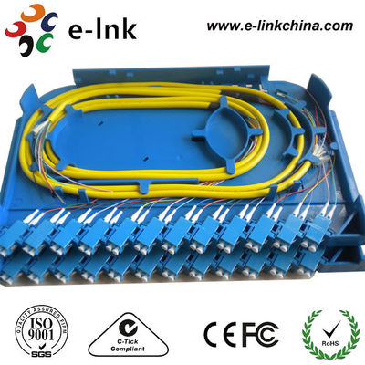 1-Meter-farbiger 12-Faser-Bundle-Fan-out OM3 LC-Pigtail