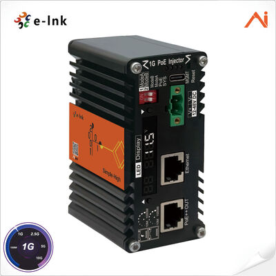 quality AI Smart Managed 60W Industrial PoE++-Injektor mit 9 54V Spannungshöherung für raue Umgebungen factory